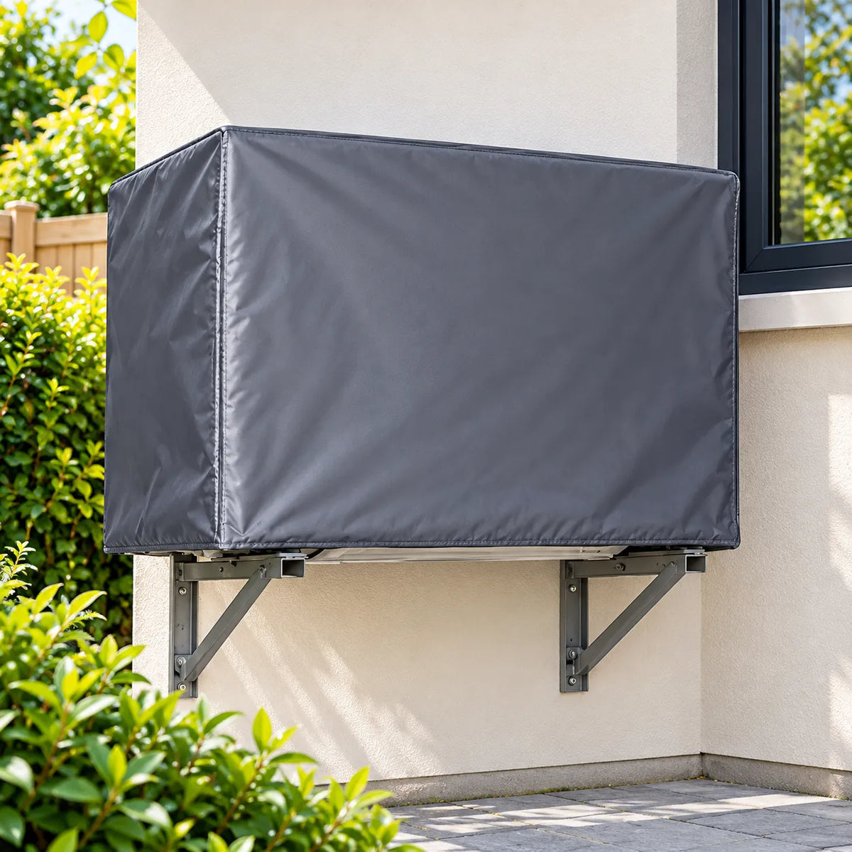 AC Cover Set (2 Pcs) – Waterproof & Dustproof Parachute Material | Indoor & Outdoor Protection