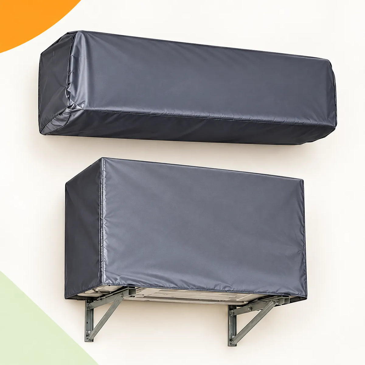 AC Cover Set (2 Pcs) – Waterproof & Dustproof Parachute Material | Indoor & Outdoor Protection