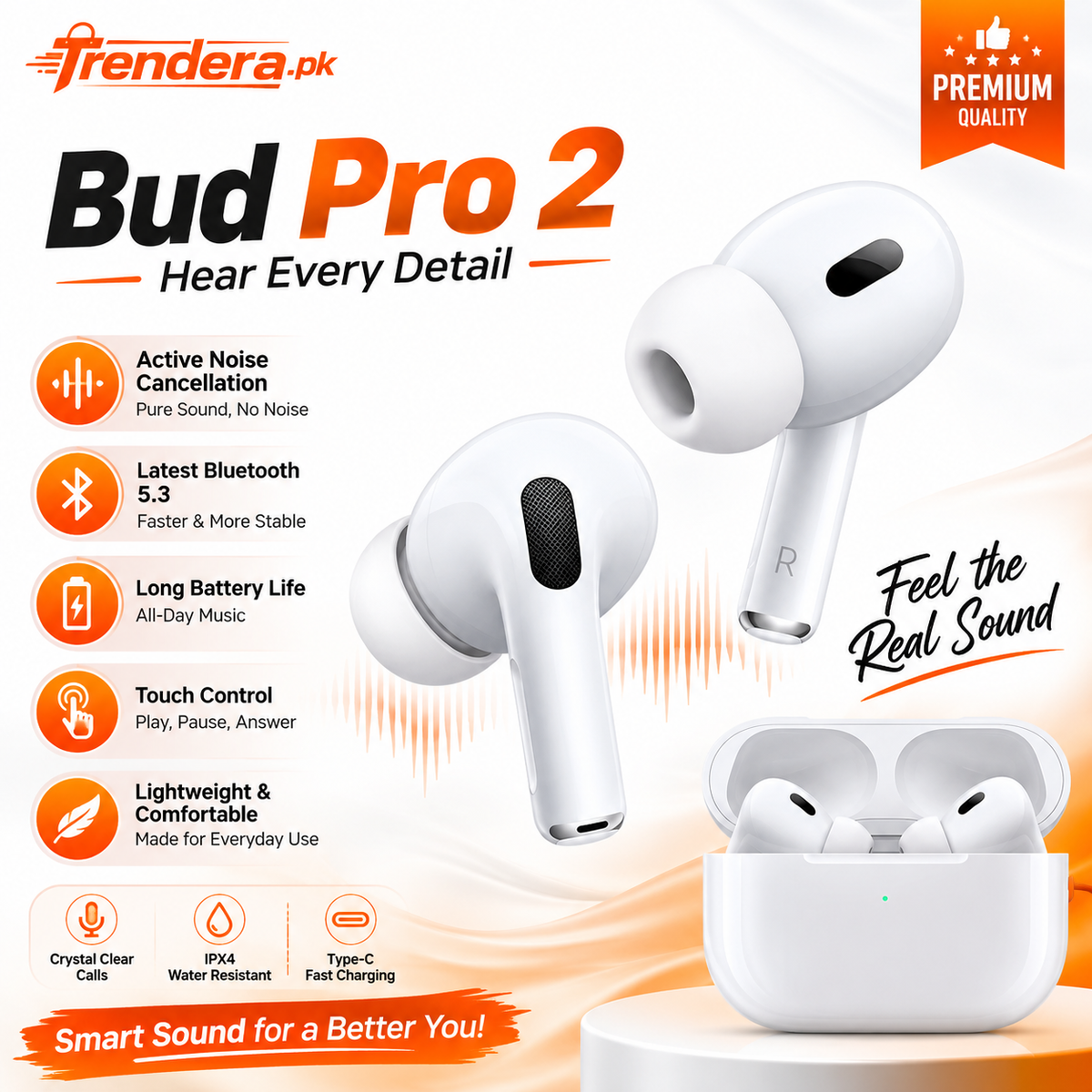 AirPods Pro 2nd Gen Wireless Earbuds – Carbon Titanium Edition