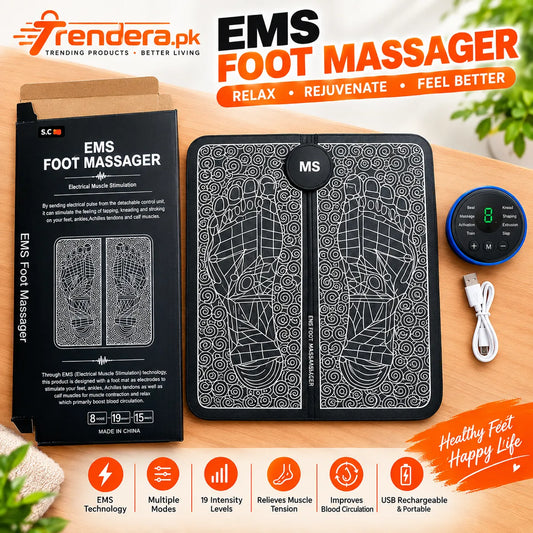 EMS Foot Massager Mat Electric USB Charging