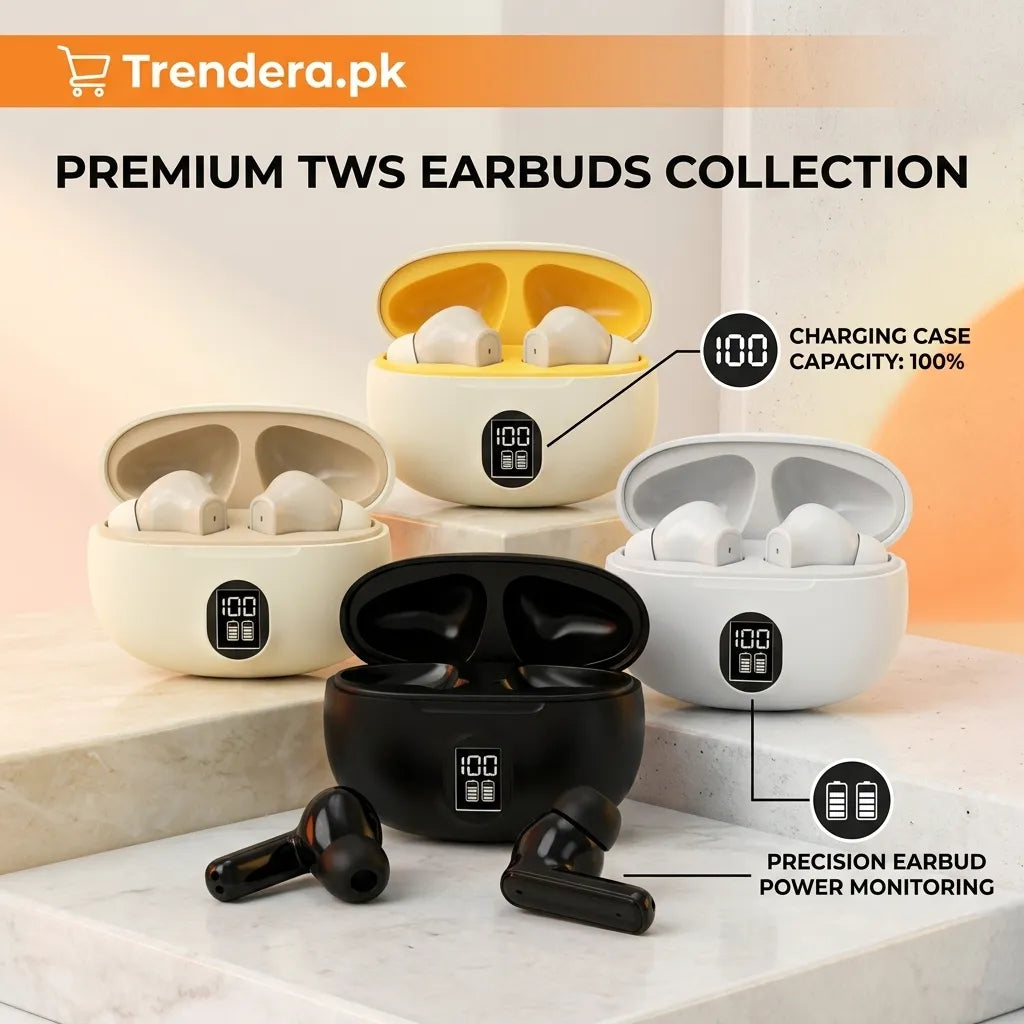 Pro 3rd Gen TWS Bluetooth Earbuds with Digital Battery Display