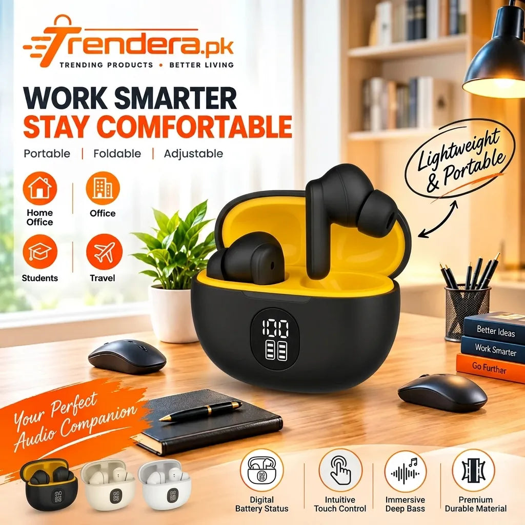 Pro 3rd Gen TWS Bluetooth Earbuds with Digital Battery Display
