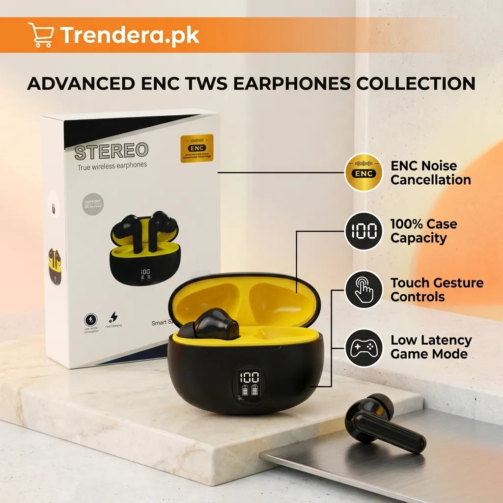 Pro 3rd Gen TWS Bluetooth Earbuds with Digital Battery Display